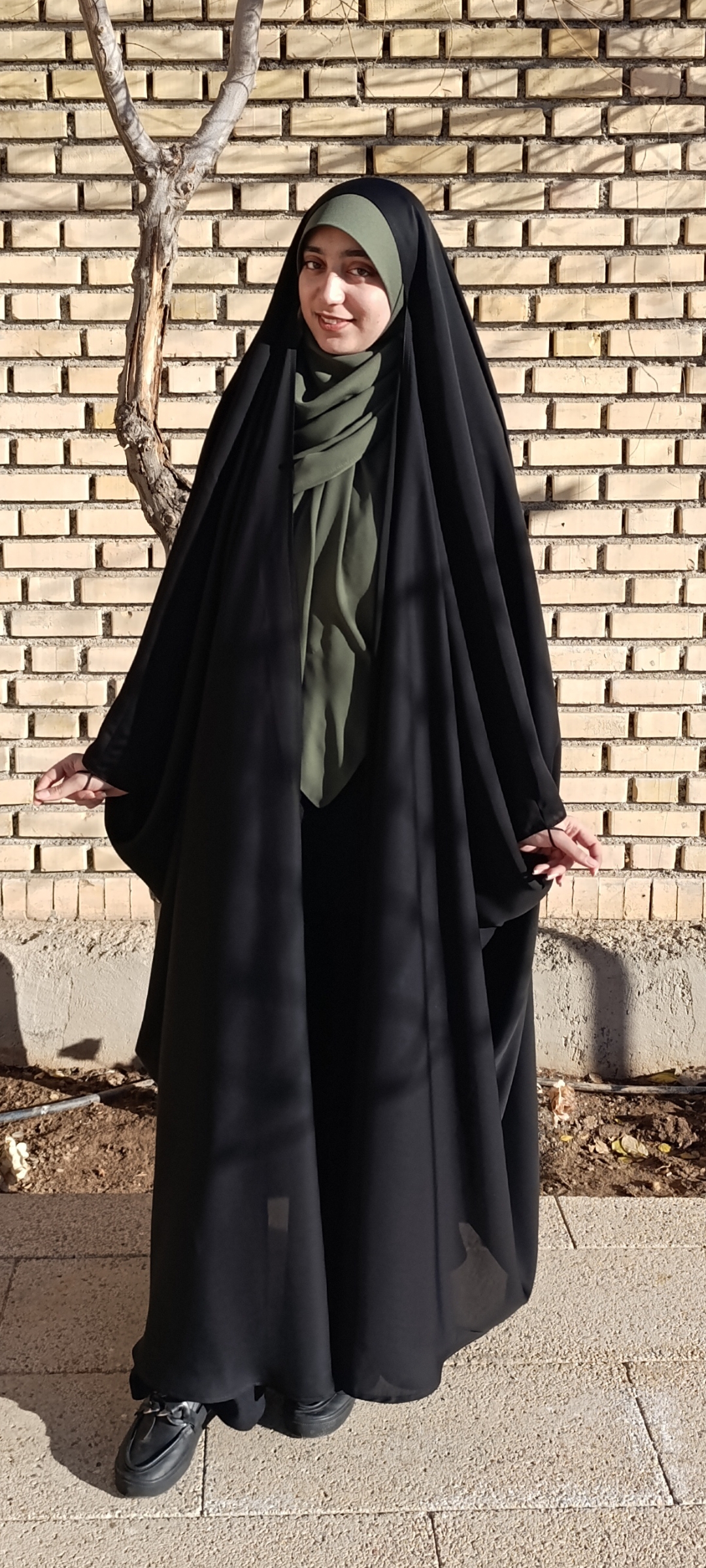 چادر جده ساده (عربی اصیل) جنس ژرژت کره ای