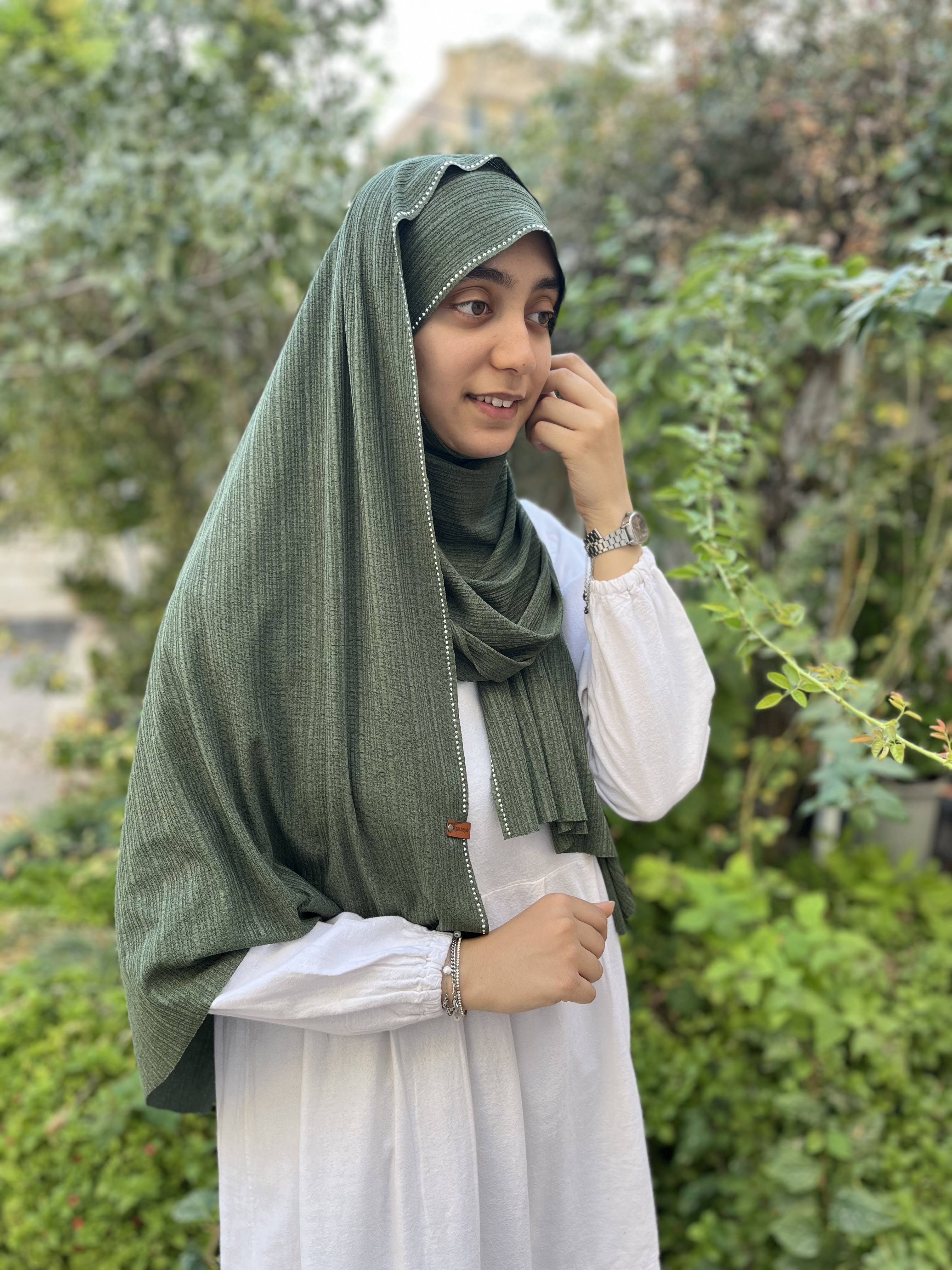 شال کشی سبززیتونی