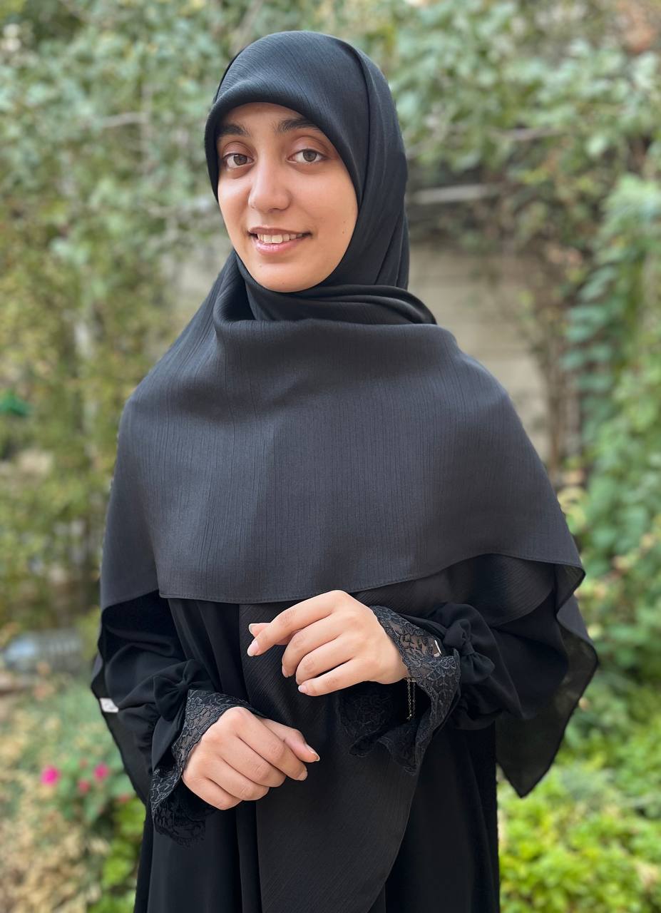 روسری حریرابریشم مشکی